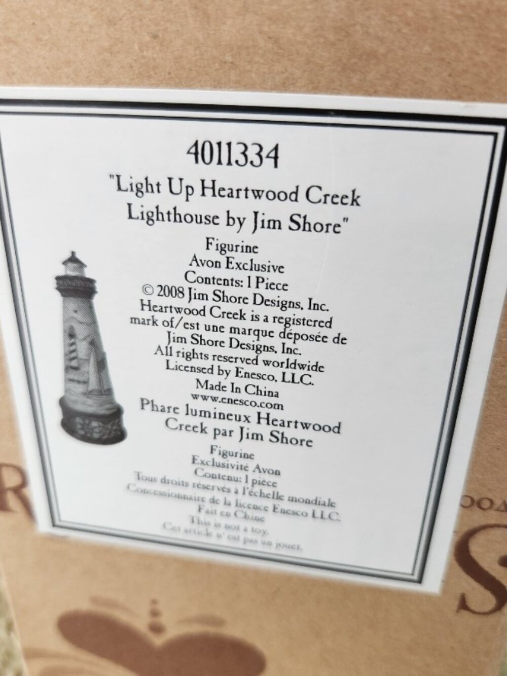 Jim Shore "Light Up Heartwood Creek Lighthouse" Figurine - Picture 5 of 8